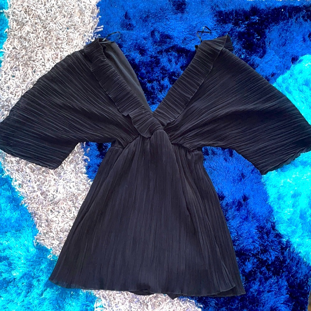 Zara mini jumpsuit big sleeves
